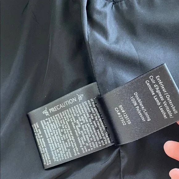 Mackage Black Leather Biker Jacket - Picture 6 of 8